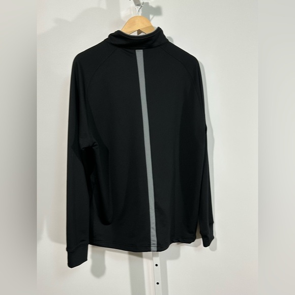 Dunning Golf ¼ Zip Pullover – Men’s L Black Performance Layer Reflective Stripe - Picture 2 of 5